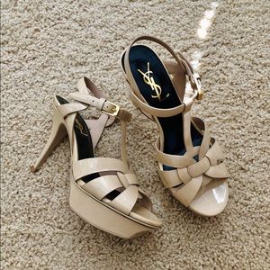 ysl Saint Laurent Tribute 75 Nude sandals